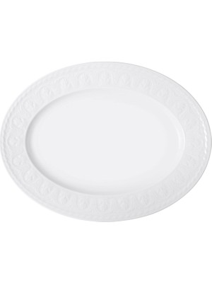 Villeroy & Boch Cellini Beyaz Porselen Oval Servis Tabağı 40 cm