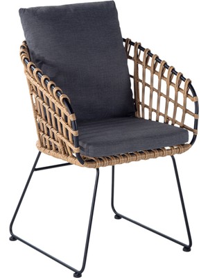 L'unica Nest Muz Kabuğu Rattan Bahçe Sandalyesi