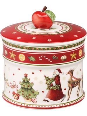 Villeroy & Boch Winter Bakery Kapaklı Porselen Kavanoz 11 cm