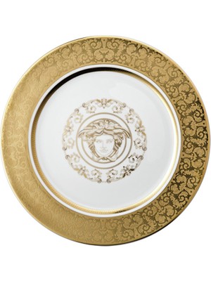 Versace Medusa Gala Gold Porselen Servis Tabağı 30 cm