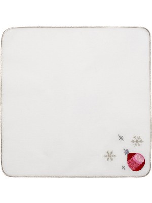 Golden Table Home 4lü Christmas Nakışlı Keten Peçete Seti