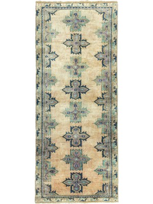 Soho Antiq Kadio Rustik Tasarımlı Yün Yolluk 96 x 234 cm