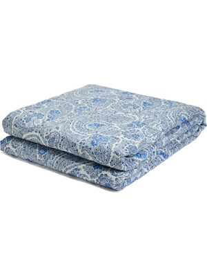 Etro Home Amalia Mavi Beyaz Yatak Örtüsü