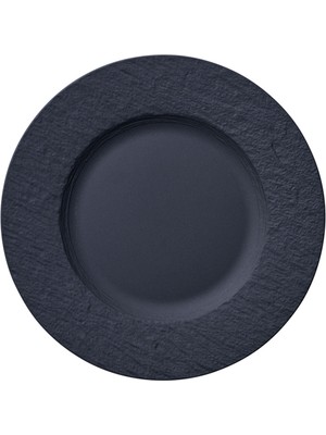 Villeroy & Boch Manufacture Rock Siyah Porselen Pasta Tabağı 22 cm