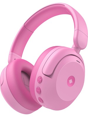 iClever BTH20 Aktif Gürültü Engelleme Özellikli Pembe Unisex Çocuk Kulak Üstü Bluetooth Kulaklık