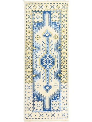 Soho Antiq Madiyar Geometrik Motifli Yün Yolluk 72X191 cm