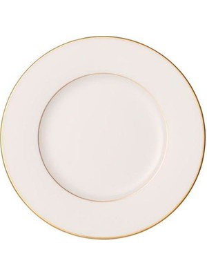 Villeroy & Boch Anmut Gold Beyaz Porselen Pasta Tabağı 22 cm