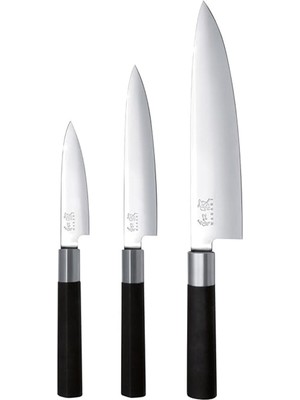 Kai 67S300 Wasabi Siyah Şef Bıçak Seti
