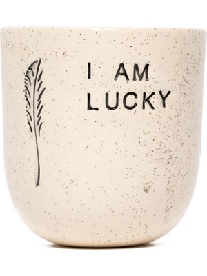 Feeling Good Inside Handmade Seramik I Am Lucky Mood Mug