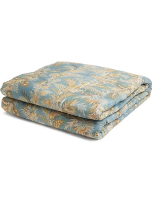 Etro Home Caladium Mavi Kapitoneli Yatak Örtüsü
