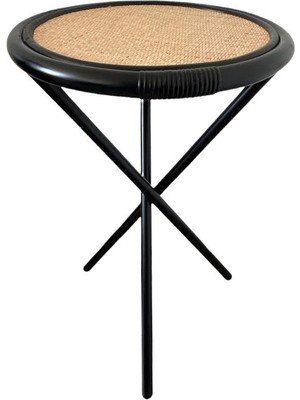 Bee Interiors Circle Bambu Yan Sehpa 40X70 cm