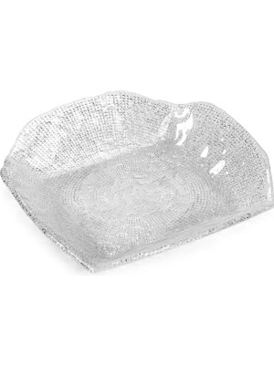 I.V.V Diamante Kara Cam Meyve Kasesi 31,5 cm