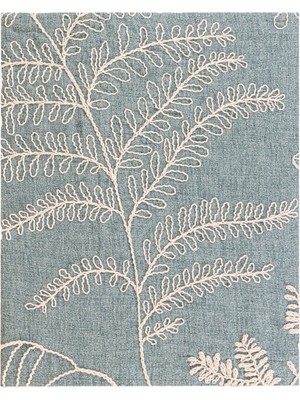 The Mia Yeşil Pamuklu Püsküllü Throw Koltuk Şalı 170 x 130 cm