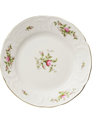 Rosenthal Sanssouci Elfenbein Ramona Desenli Porselen Ekmek Tabağı 17 cm