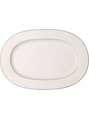 Villeroy & Boch Anmut Gold Porselen Oval Servis Tabağı 41 cm