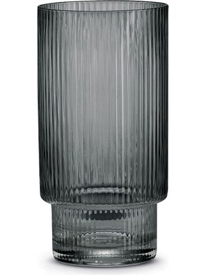 Pozzi Milano Modern Classic Gri Cam 2'li Meşrubat Bardağı Seti