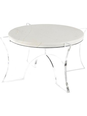 Mikasa Moor Beyaz Mermer Akrilik Ayaklı Servis Standı 31 cm
