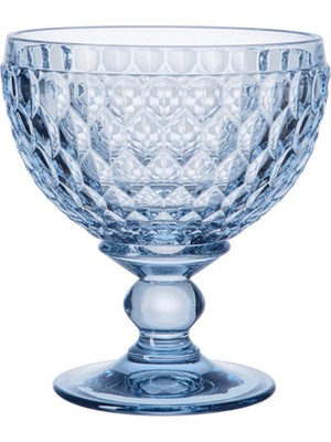 Villeroy & Boch Boston Colour Mavi Kristal Ayaklı Dondurma Kokteyl Kadehi