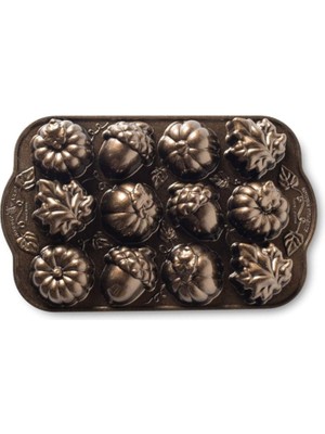 Nordic Ware Mini Balkabakları Bronz Döküm Kek Kalıbı