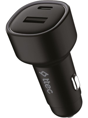Ttec Smartcharger Duo Pd 83W Usb-C+Usb-A Siyah 2CKP04S Araç Hızlı Şarj Aleti