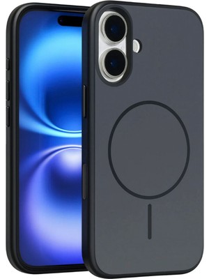 Deercase iPhone 17 Premium Darbe Emici Kamera Korumalı Siyah Magsafe Uyumlu Telefon Kılıfı