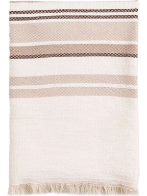 Qua Home Mantis Bej Vizon Pamuklu Tv Battaniyesi 130 x 170 cm