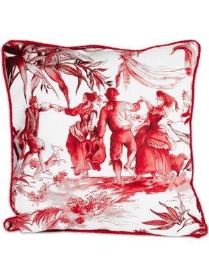 Baci Milano Le Rouge Kırmızı Yastık 60 x 60 cm