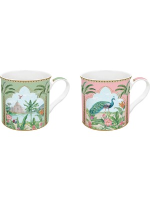 Easy Life Paradise Sauvage Fine China Porselen 2'li Kupa Seti
