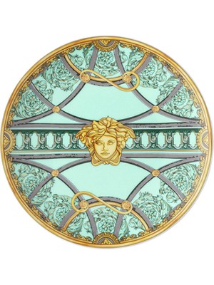 Versace Scala Palazzo Yeşil Porselen Ekmek Tabağı 17 cm