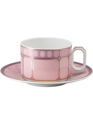 Signum Rose Porselen Çay Fincanı ve Tabağı