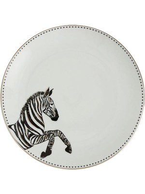The Grade Studio Zebra Collection Porselen 2'li Tabak Seti