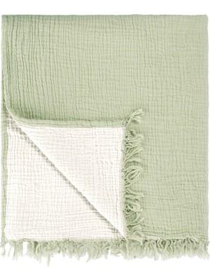 Barine Cocoon Yeşil %100 Pamuk King Size Yatak Örtüsü 240 x 260 cm