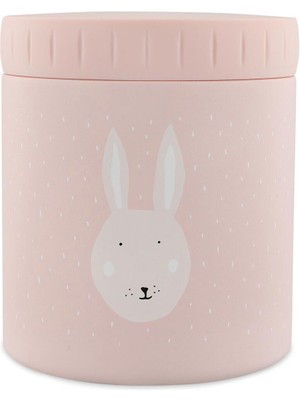 Trixie Mrs. Rabbit Pembe Çelik Termal Çocuk Yemek Kabı 500 ml