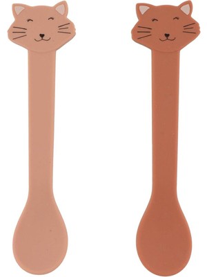 Trixie Mrs.cat Renkli Silikon 2'li Çocuk Kaşık Seti