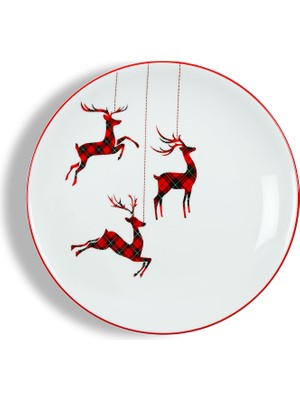 Some Home İstanbul Dear Deer Collection Porselen Düz Tabak 23 cm