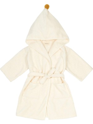 Nobodinoz So Cute Natural Pamuklu Unisex Çocuk Bornoz