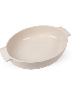 Peugeot Appolia Ekru Oval Fırın Kabı 40 cm