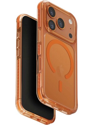 Uniq Combat iPhone 17 Pro Magsafe Uyumlu Turuncu Telefon Kılıfı