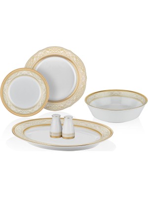Noritake Glendonald Gold Porselen 29 Parça 12 Kişilik Yemek Takımı