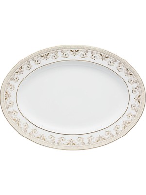 Versace Medusa Gala Oval Porselen Servis Tabağı 34 cm