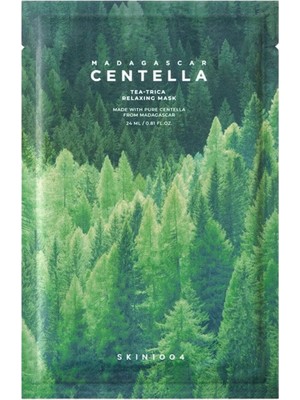 Skin1004 Madagascar Centella Tea-Trica Relaxing Yağlı Cilt Için Dengeleyici Kağıt Maske 24 ml