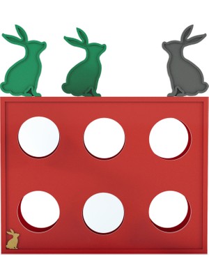 Wonderland Design Atelier Kırmızı Ahşap Mini Şarap Ünitesi