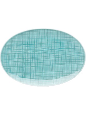 Rosenthal Mesh Mavi Oval Porselen Servis Tabağı 18 cm