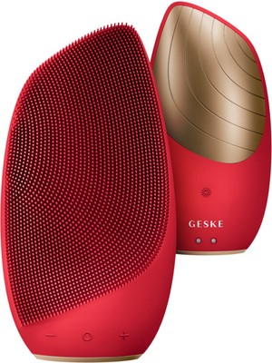 Geske Sonic Thermo Facial Brush Red Titreşimli Isılı Yüz Temizleme ve Masaj Cihazı