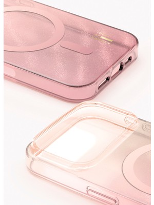 iDeal of Sweden Iphone 17 Pro Max Glitter Glow Rose Blush Magsafe Uyumlu Telefon Kılıfı