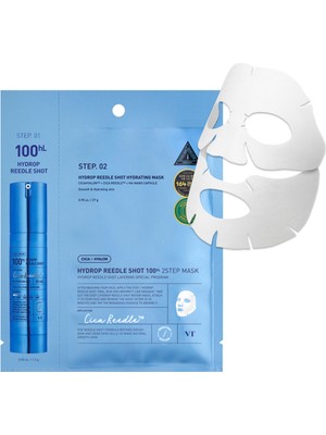 VT Cosmetics Hydrop Reedle Shot 100 Hl Nemlendirici Hyaluronik Asitli Hidrojel Yüz Maskesi 1.5 gr + 33 gr