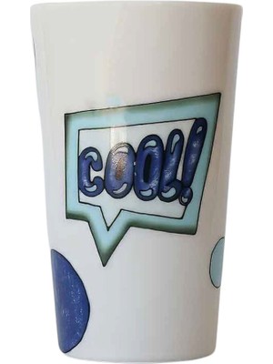 Lali Design Pop-Art Çok Renkli Porselen Kupa