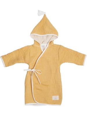Miela Kids Marshmallow Balsarısı Pamuklu Unisex Çocuk Kimono Bornoz