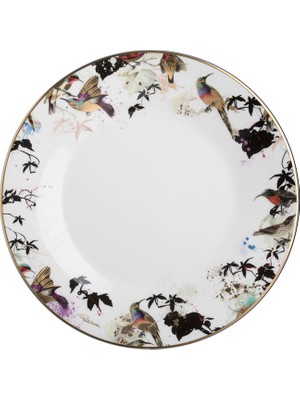 Roberto Cavalli Garden's Birds Kuş Desenli Porselen Yemek Tabağı 27 cm