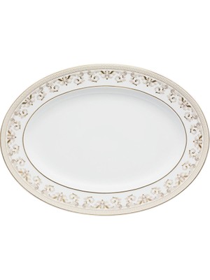 Versace Medusa Gala Oval Porselen Servis Tabağı 40 cm